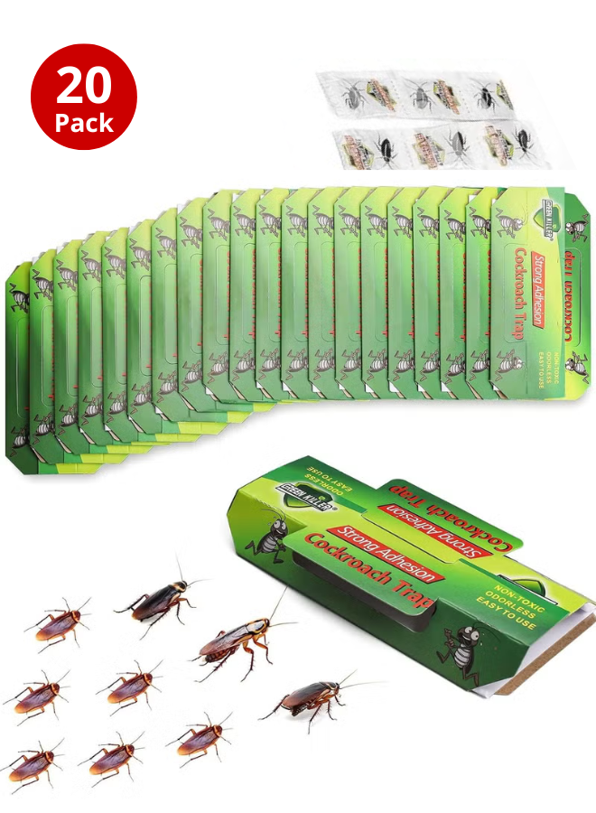20 Pack Cockroach Sticky Traps
