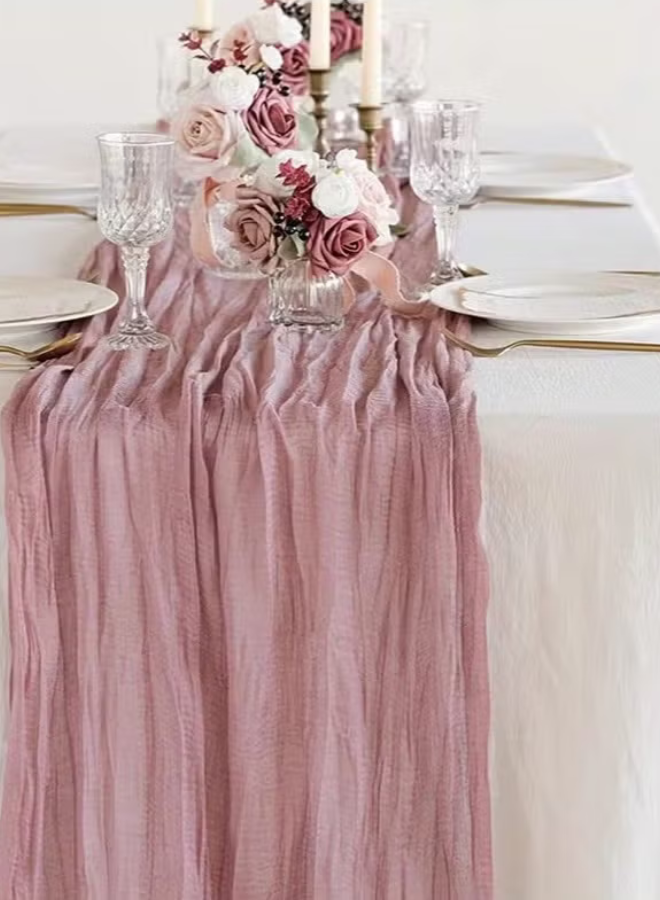 Warm Pink Table Runner